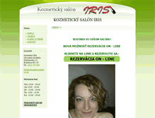 Tablet Screenshot of kozmetika-iris.sk